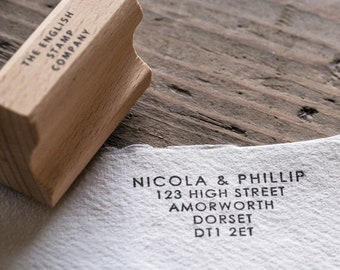 Minimalist Address Rubber Stamp | Personalised Address Stamp | Custom Address Stamp | Eco Friendly Address Stamp