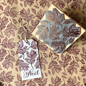 Stempel gumowy „Bay Leaf Medley”: wzór na kartki świąteczne, tkaniny i ekologiczne opakowania prezentów