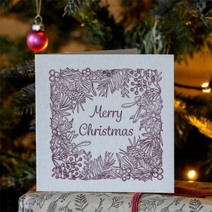 Handgemachter Weihnachtsstempel für DIY-Karten, zum Basteln und für Geschenkverpackungen