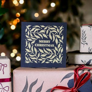 Oasis Greetings Card Stamp Set – Botanical Rubber Stamps with Interchangeable Text for All Occasions