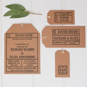 Personalisierte Eco-Friendly Hochzeitskarte Stempel-Kollektion für DIY-Einladungen