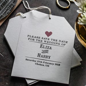 Sello de goma personalizado para guardar la fecha de boda, ideal para invitaciones personalizadas y papelería DIY.