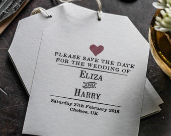 Gepersonaliseerde Save the Date rubberen stempelbedel voor bruiloften voor aangepaste uitnodigingen en doe-het-zelfbriefpapier