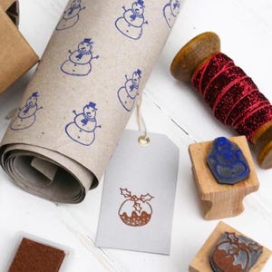 Festliches Weihnachtsstempel-Set für Kinder, Kunstprojekte, DIY-Karten, Geschenkverpackungen und Feiertagsbasteln