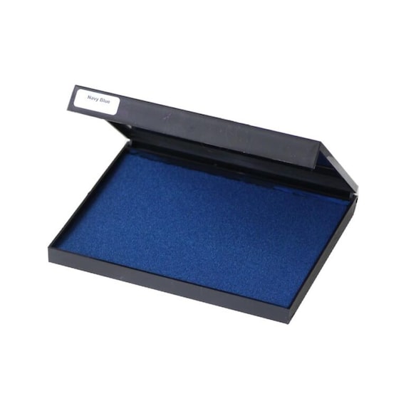 Extra Large Navy Blue Ink Pad for Rubber Stamps, Crafts, and Oversized Printing Projects