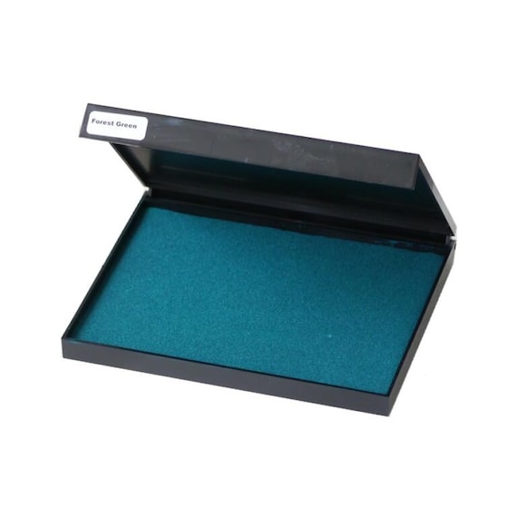 Extra Large Forest Green Ink Pad for Rubber Stamping, Crafting, and DIY Projects