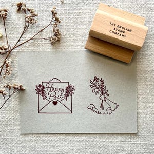 Nachhaltiger Post Stempel für Dankeskarten, Briefe & Schreibwaren