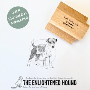 Parsons Russel Terrier Dog Rubber Art Stempel für die Kartenherstellung, zum Basteln & als Geschenkverpackung von Debbie Kendall