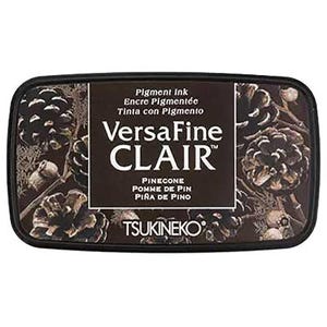 VersaFine Clair Pinecone Brown Stempelkissen: Schnelltrocknend, umweltfreundlich, hochwertig für feine Detailstempel