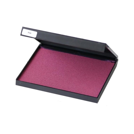 Extra Large Pink Ink Pad for Rubber Stamping, Crafting, and Scrapbooking Projects