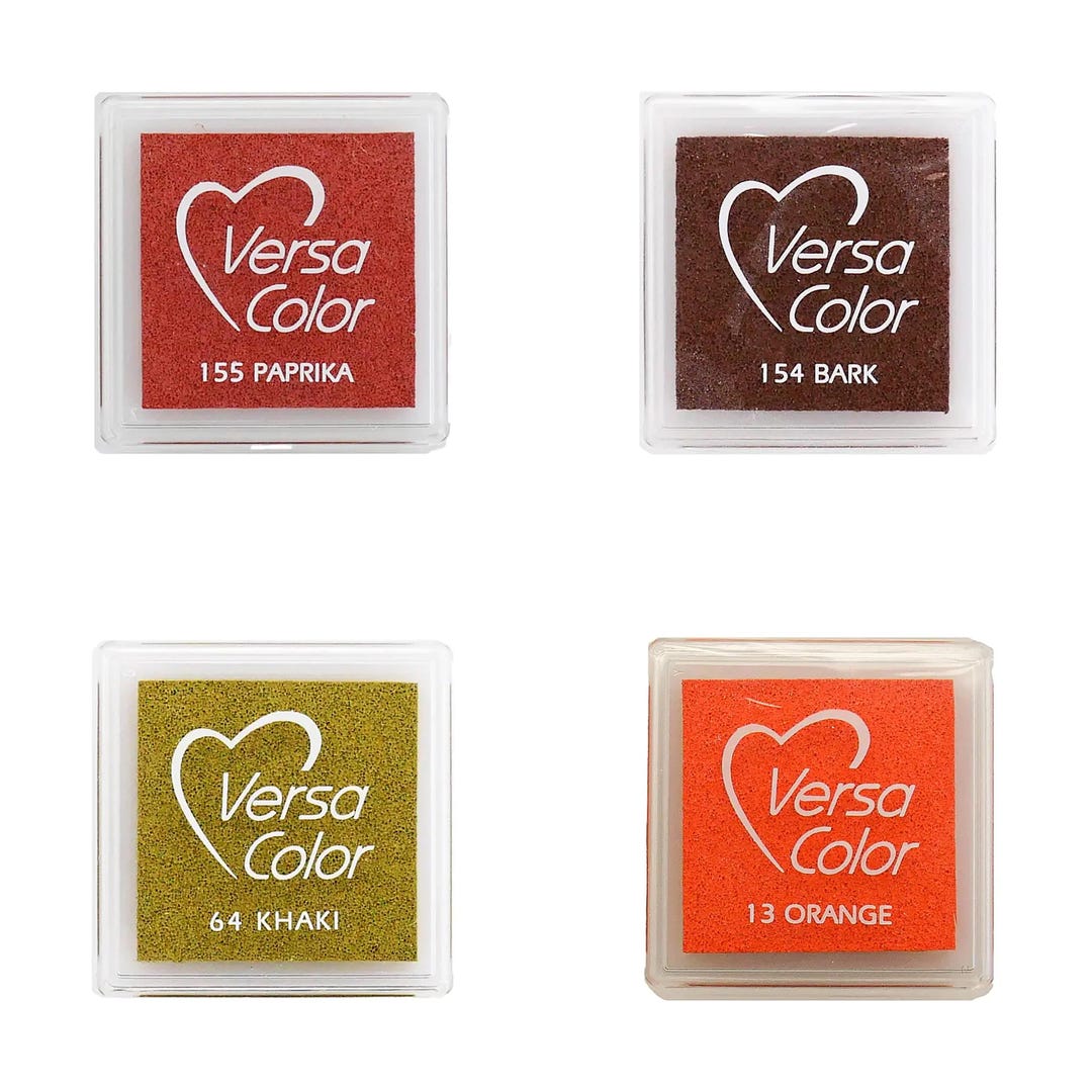 Versacolor Foraged Versacolor Mini Ink Pad Set – Fall Tones, Set of 4 - Etsy UK