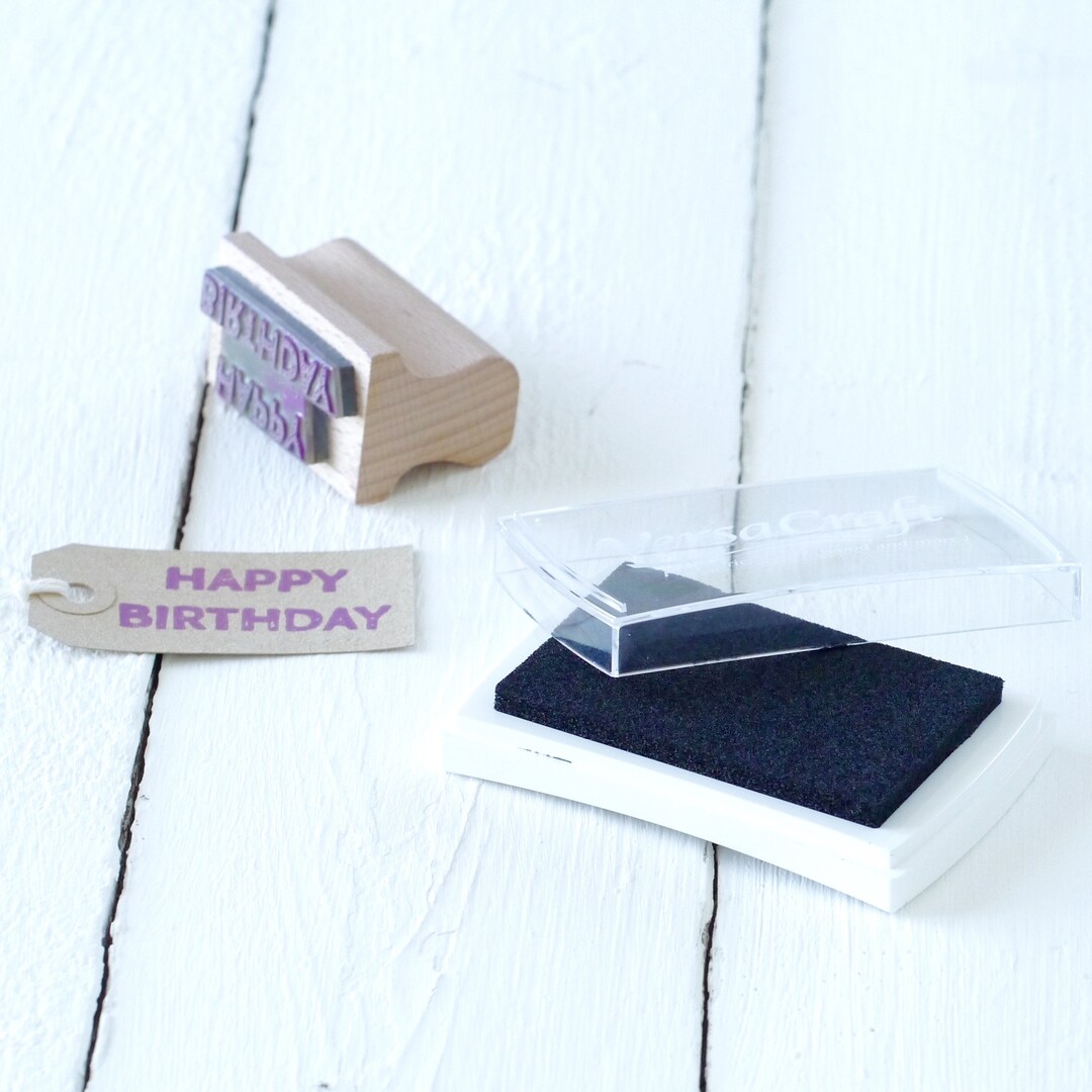 Black Versacraft Ink Pad Suitable for Fabric Stamping, Wood, Paper and