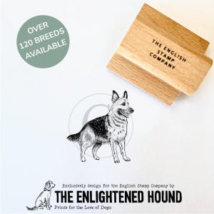 Deutscher Schäferhund Rubber Art Stempel für Kunsthandwerk, Karten & Geschenkverpackungen von Debbie Kendall
