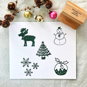 Festliche Winter Stempel Kollektion: Weihnachtliche Schnee Motive zum Basteln & Verpacken von Geschenken