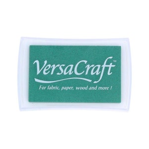 Celadon VersaCraft Stempelkissen für Stoff, Papier, Pappe & Holz Stempeln - Türkis Grün Crafting