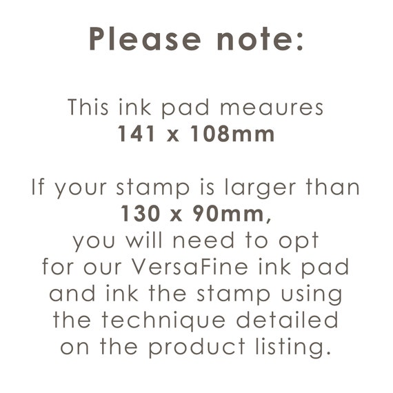 XL Ink Pad Extra Large Ink Pad Ink Pad for Rubber Stamping 16 Colour  Options 