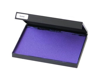 Extra Large Orchid Ink Pad for Rubber Stamping, Crafting, and DIY Projects