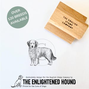Sello de goma de Golden Retriever para amantes de los perros / Suministros para manualidades, fabricación de tarjetas, envoltura de regalos
