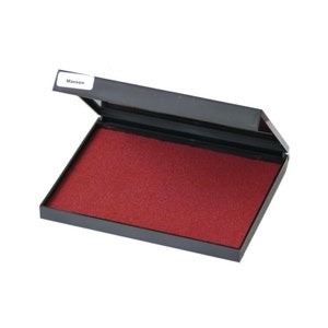 Almofada de tinta marrom extragrande para carimbos de borracha - Suprimentos extragrandes para artesanato e scrapbooking