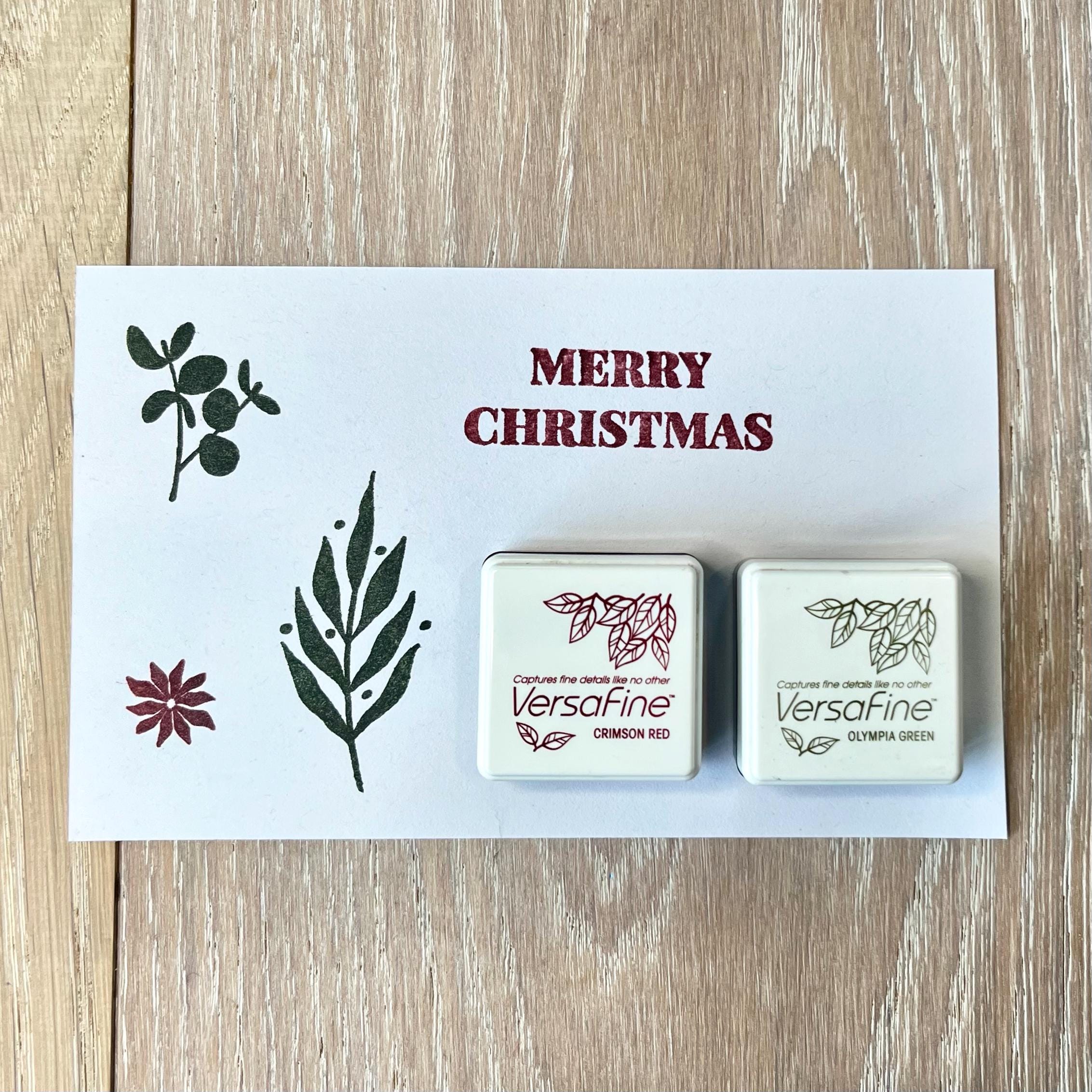 オアシス クリスマス ラバースタンプセット – ボヘミアン ボタニカル