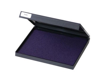 Extra Large Purple Ink Pad for Rubber Stamping, Crafting, and DIY Projects