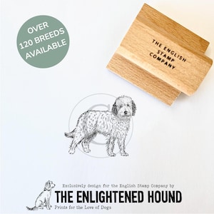 Labradoodle Rubber Art Stempel für Hundeliebhaber | Bastelbedarf für Kartenherstellung, Geschenkverpackung, Zeichnung