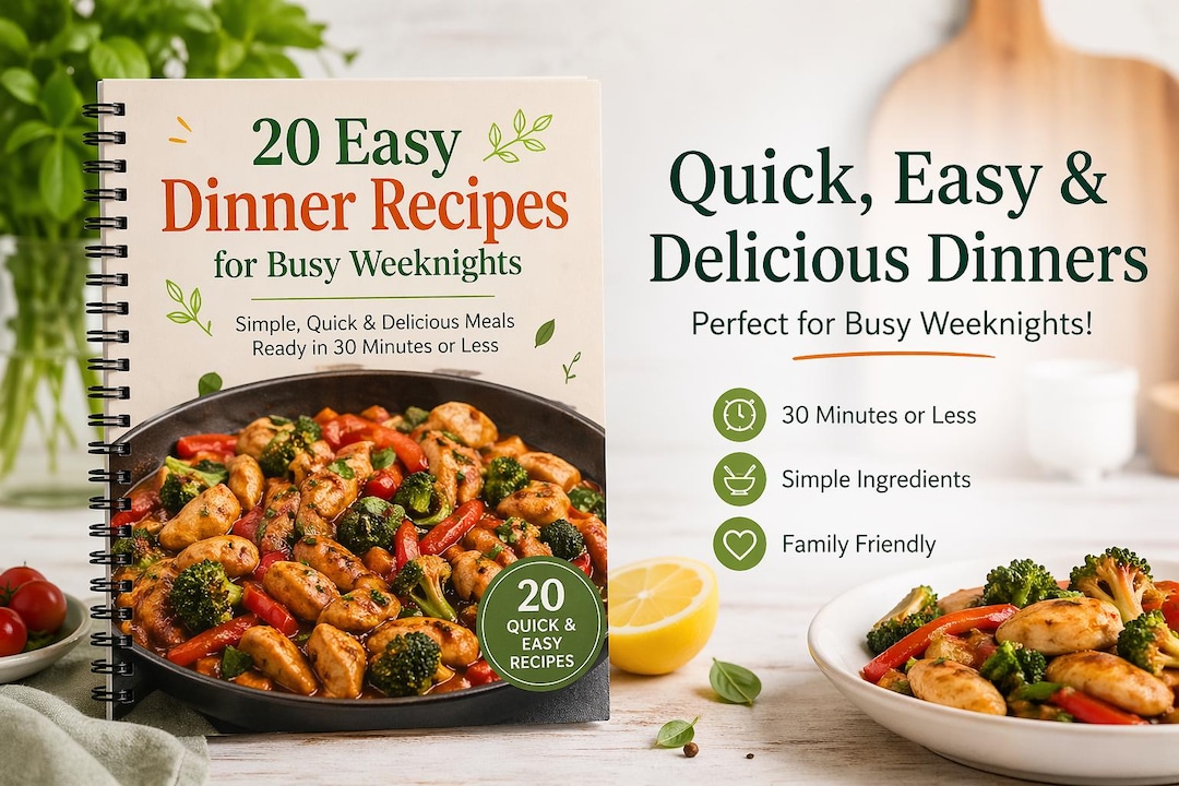 20 Easy Dinner Recipes PDF | Quick Meals for Busy Weeknights | Instant ...