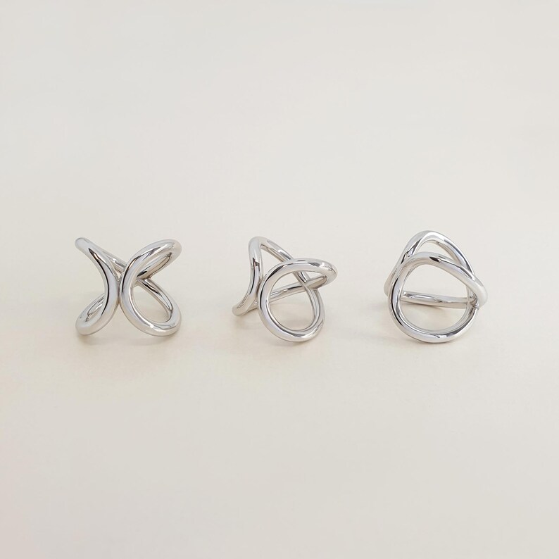 bague - argent massif - géométrique - archytas - ring - solid silver image 2