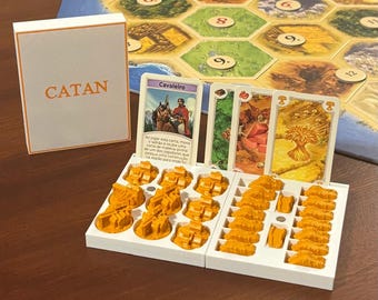 Set organizer per giocatori di Catan / Accessorio per gioco da tavolo stampato in 3D (4-6 giocatori)