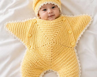 Stern Baby Anzug Muster | Baby Snuggy Outfit | Digitaler Download