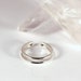 Adjustable Double Band Style Toe Ring, Sterling Silver, Made to Order