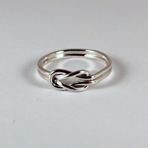 Square Knot Ring, Sterling Silver, Made to Order image 2