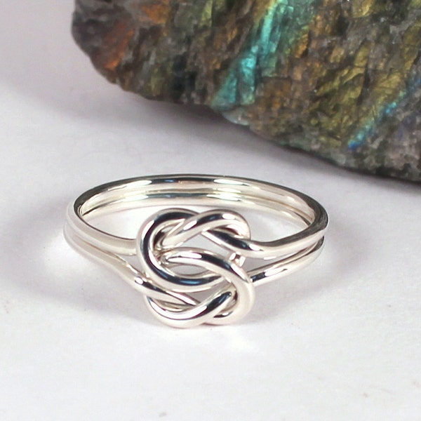 Double Knot Ring, Sterling Silver, Made to Order