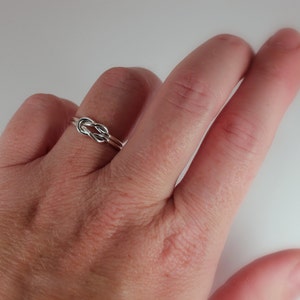 Square Knot Ring, Sterling Silver, Made to Order image 4