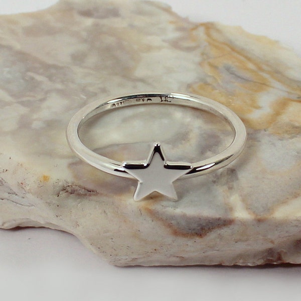 Star Stacking Ring, Sterling Silver, Made to Order