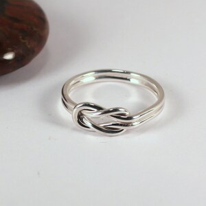 Square Knot Ring, Sterling Silver, Made to Order image 5