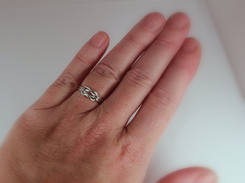 Square Knot Ring, Sterling Silver, Made to Order image 3