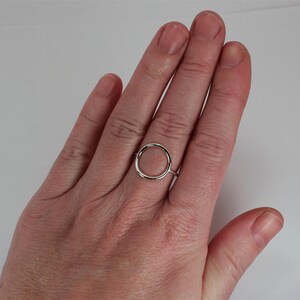 Eternity Symbol Ring Sterling Silver Made to Order image 3