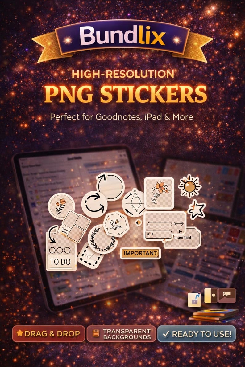 75,000+ Digital Sticker Mega Bundle , Goodnotes Stickers, Planner ...