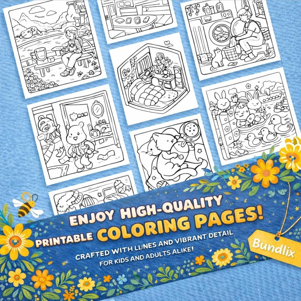 Coloring Book Ultimate Bundle Bold and Easy, Kids and Adults Coloring ...