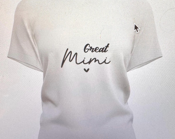 Custom Mimi T-Shirt: Mimi Heart Graphic Tee