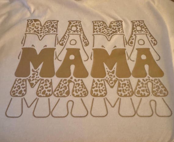 Women's Leopard Print Mama T-Shirt – Stylish Mom Tee