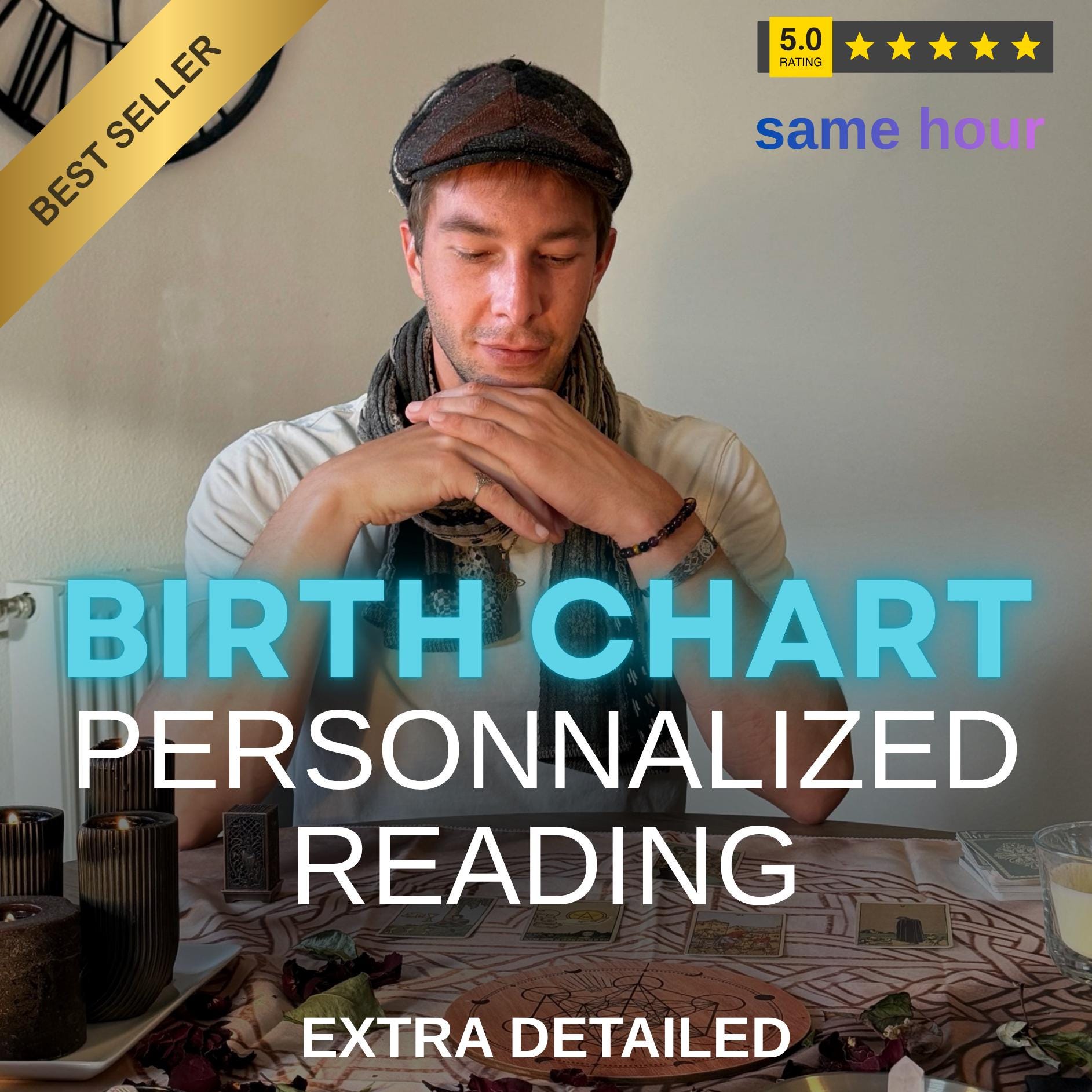 Same Hour Detailed Birth Chart Analysis, in Depth Natal Chart Reading ...