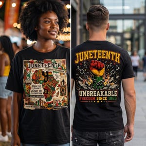 Juneteenth PNG, Afro Woman Africa Map Design, Raised Fist Breaking Chains Graffiti , Black History Month, Black Queen Shirt
