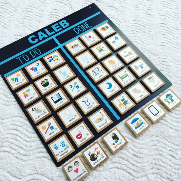 SIMPLE Magnetic Chore Chart, Daily Routine, Schedule Board, Routine Chart, Magnetic Chore Board, Job Chart for Kids