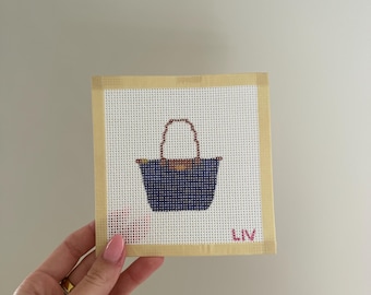 Longchomp inspired needlepoint bag charm!!