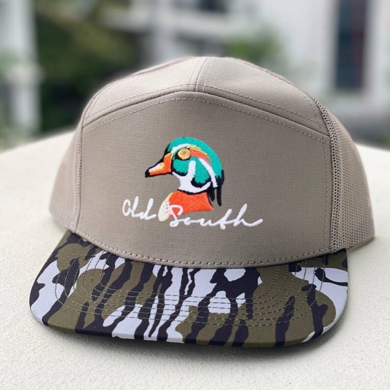 Wood Duck Trucker Hat, Colorful Drake Woodie Mesh Cap, Hunting Camo Hat for Men, Waterfowl Hunter Gift, Unisex Outdoor Apparel image 3