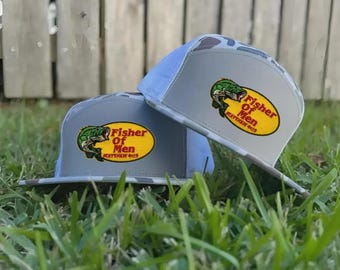 Fisher of Men Hat Christian Fishing Camo Cap, Faith Based Trucker Hat, Outdoor Angler Hat, Religious Gift for Him Dad