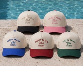 Custom Embroidered Trucker Hat, Personalized Text Baseball Cap, Vintage Snapback Hat, Bachelor Party Gift for Dad Mom