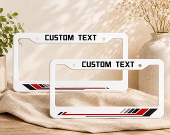 Custom License Plate Frame 1pc, Personalized Car Tag Holder, Car Accessories, Custom Text License Plate Frame, Gift for Car Lovers